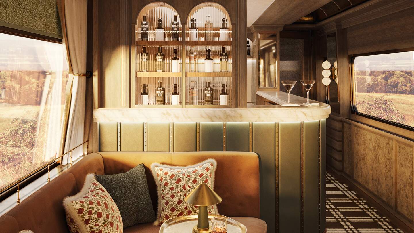 Britannic Explorer Barwagen | © Britannic Explorers Eine Bar im Barwagen des Britannic Explorers | © Britannic Explorers