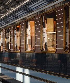 La Dolce Vita Orient Express Ansicht vom Zug im Bahnhof | © Orient Express SAS La Dolce Vita Orient Express Zug im Bahnhof | © Orient Express SAS
