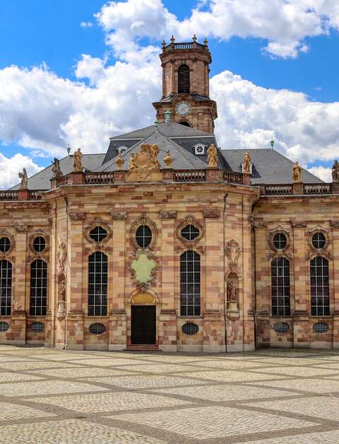 Ludwigskirche in Saarbrücken bei sonnigem Himmel | © Pixabay.com/planet_fox