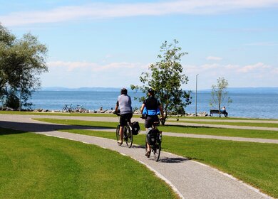 Radfahrer am Bodensee | ©  pixabay.com