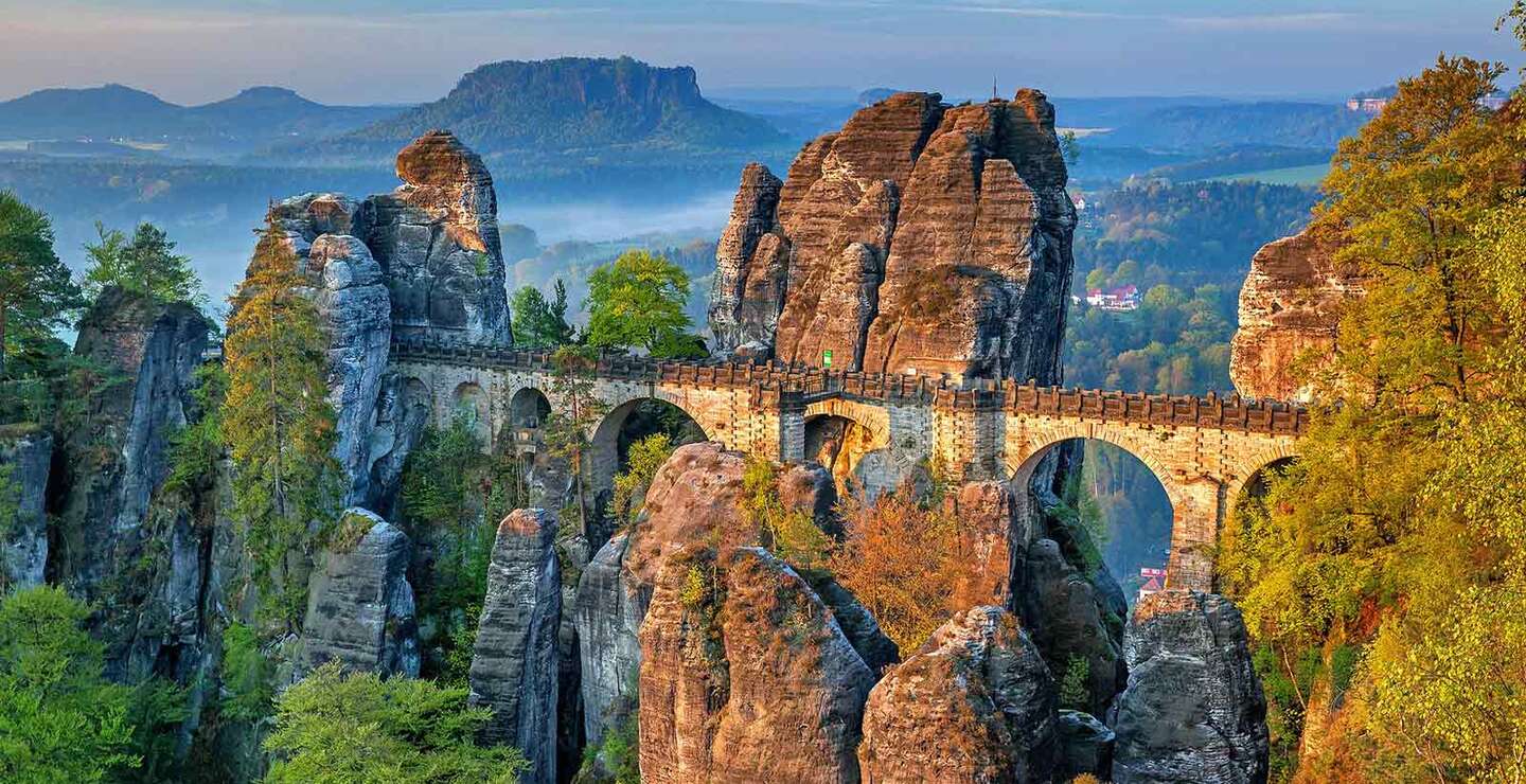 Basteibrücke in der Sächsichen Schweiz in der Nähe von Dresden | © Pixabay.com/Julius Silver