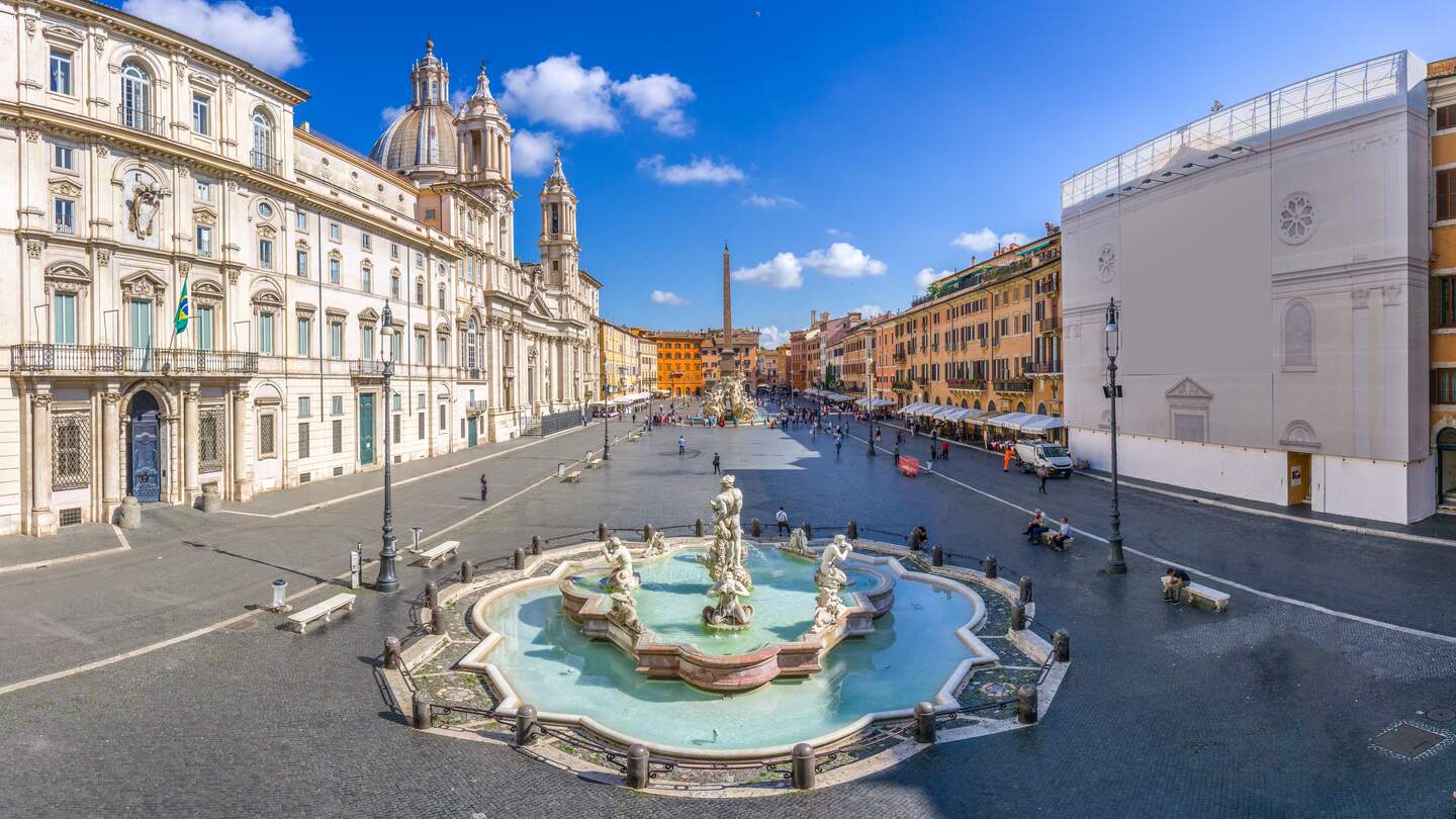 Luftaufnahme des Navona Platzes in Rom | © Gettyimages/Nicola Forenza