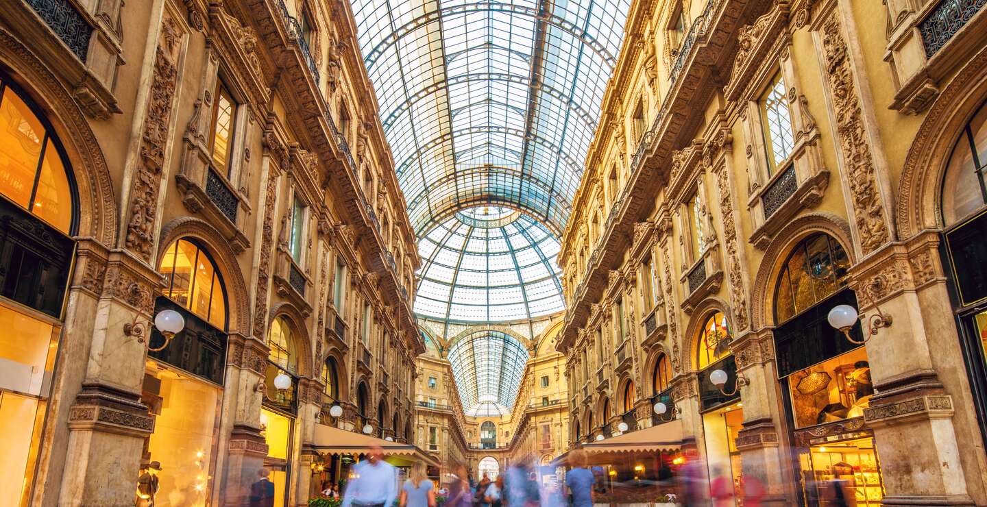 Aufnahme der berühmten Galleria Vittorio Emanuele II in Mailand | © Gettyimages.com/Mlenny