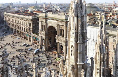 Blick auf die Galleria Vittorio Emanuele in Mailand | © Gettyimages.com/ilfede