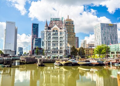 Blick auf den Hafen von Rotterdam und das Stadtzentrum | © Gettyimages.com/querbeet