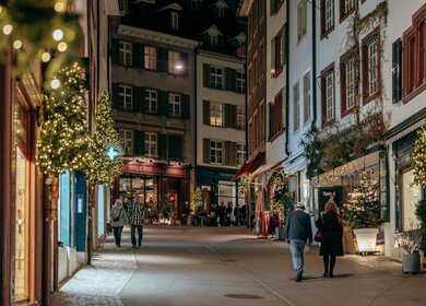 Weihnachtszeit in der Innenstadt von Basel | © Basel Tourismus